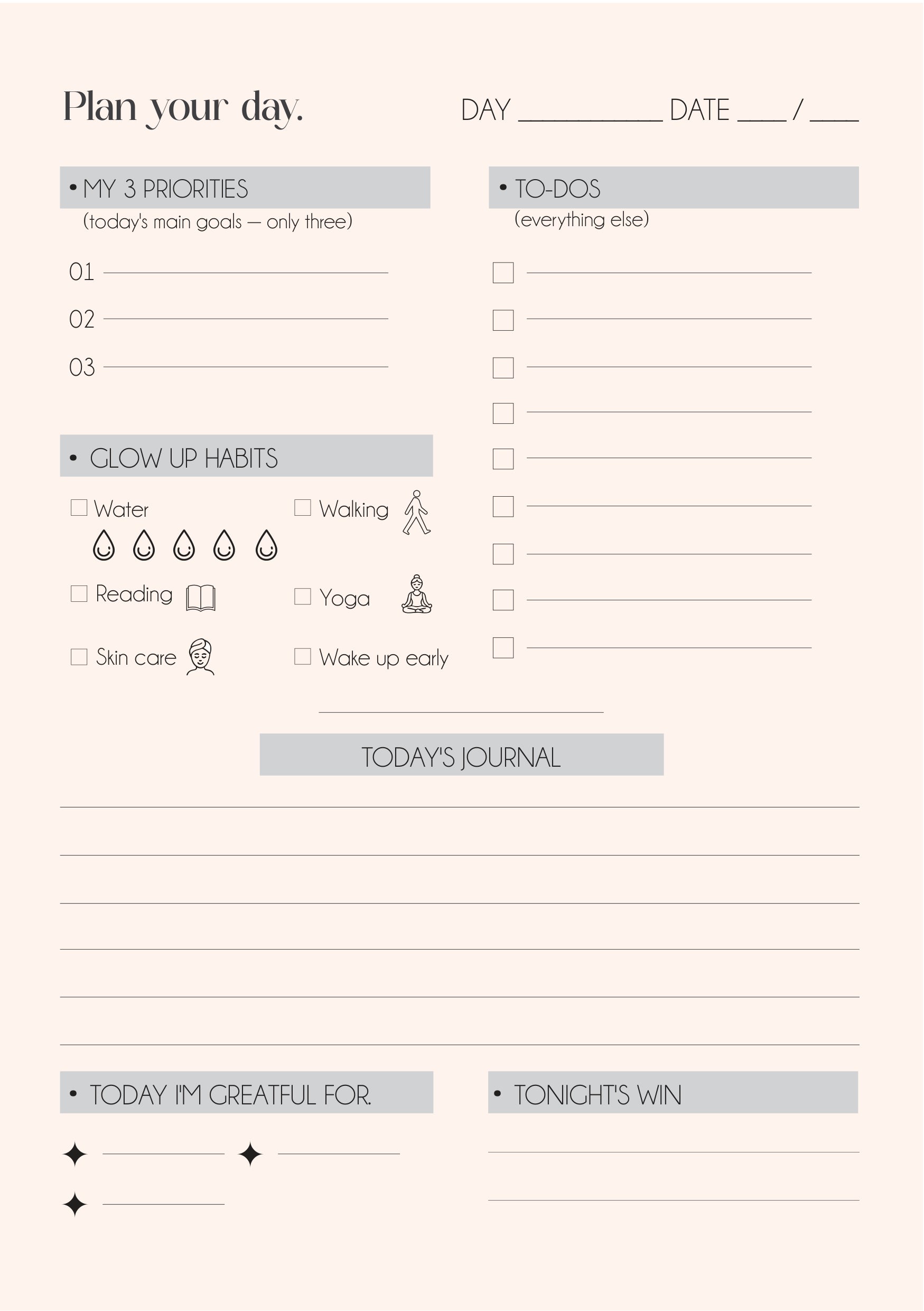 The Glow Up Planner – 11
