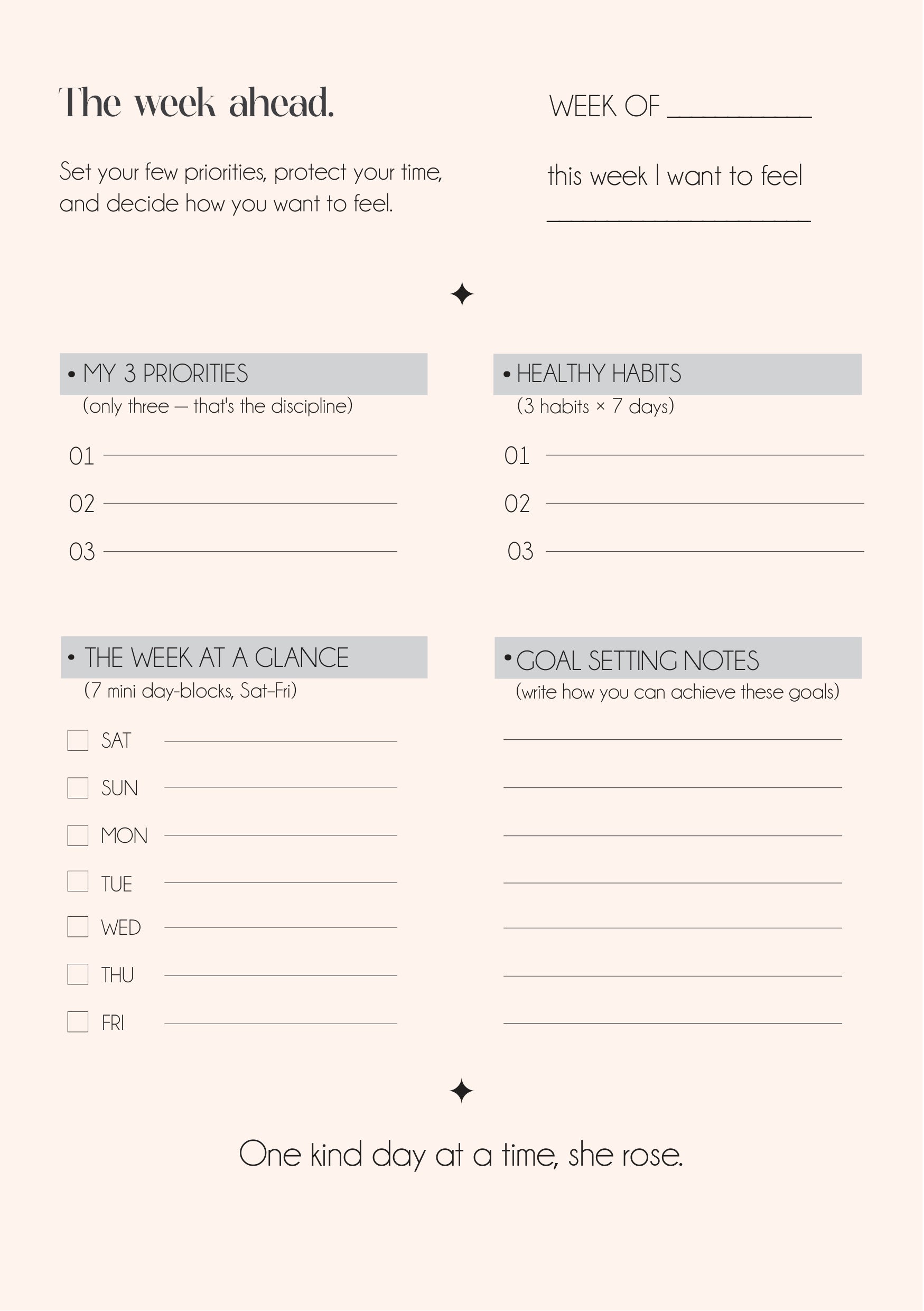 The Glow Up Planner – 26