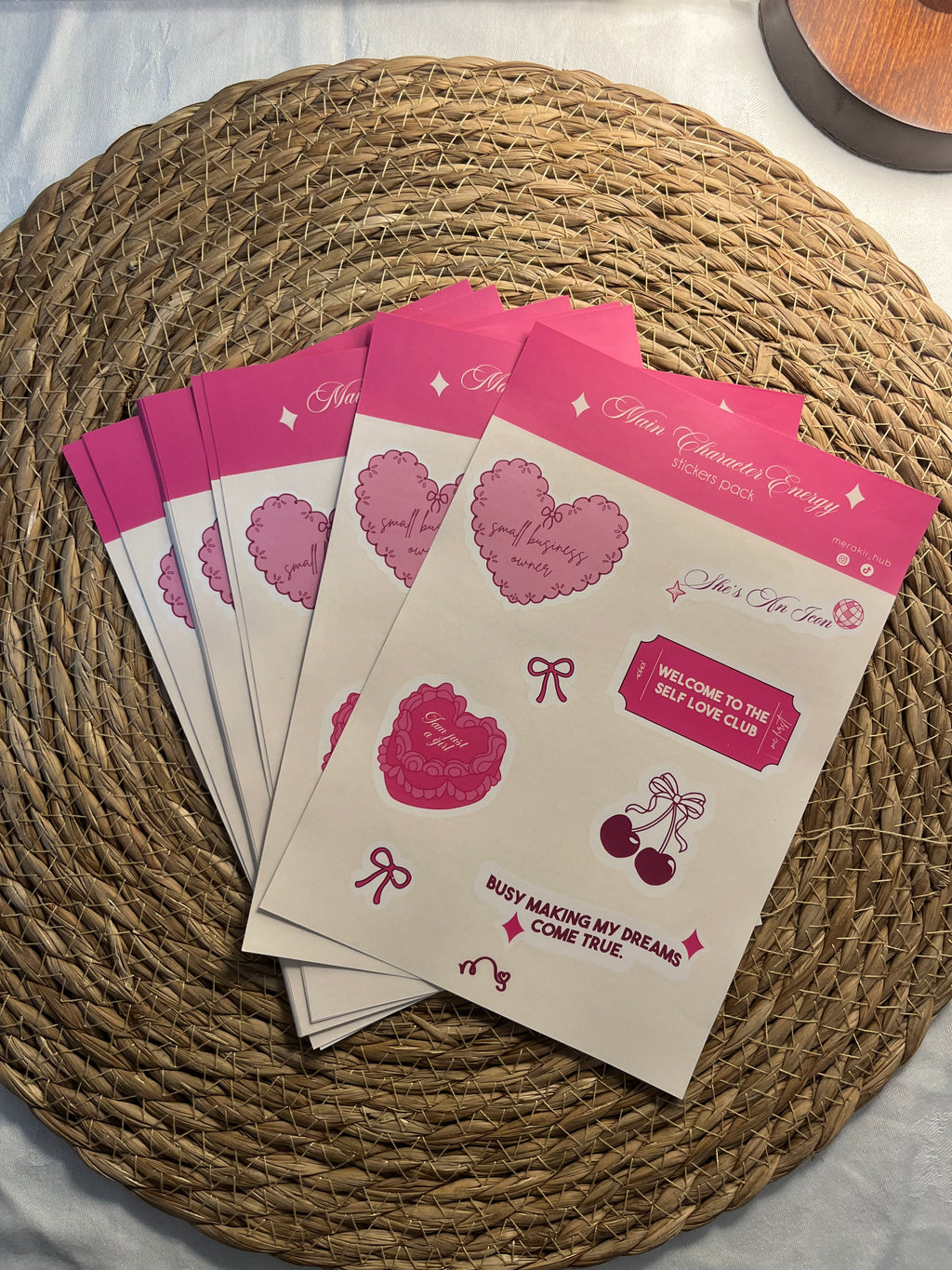 MAIN CHARACTER ENERGY sticker pack