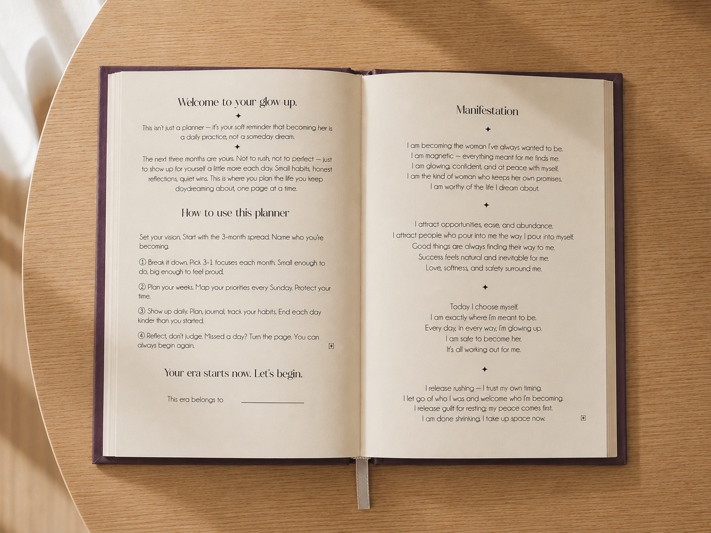 The Glow up planner