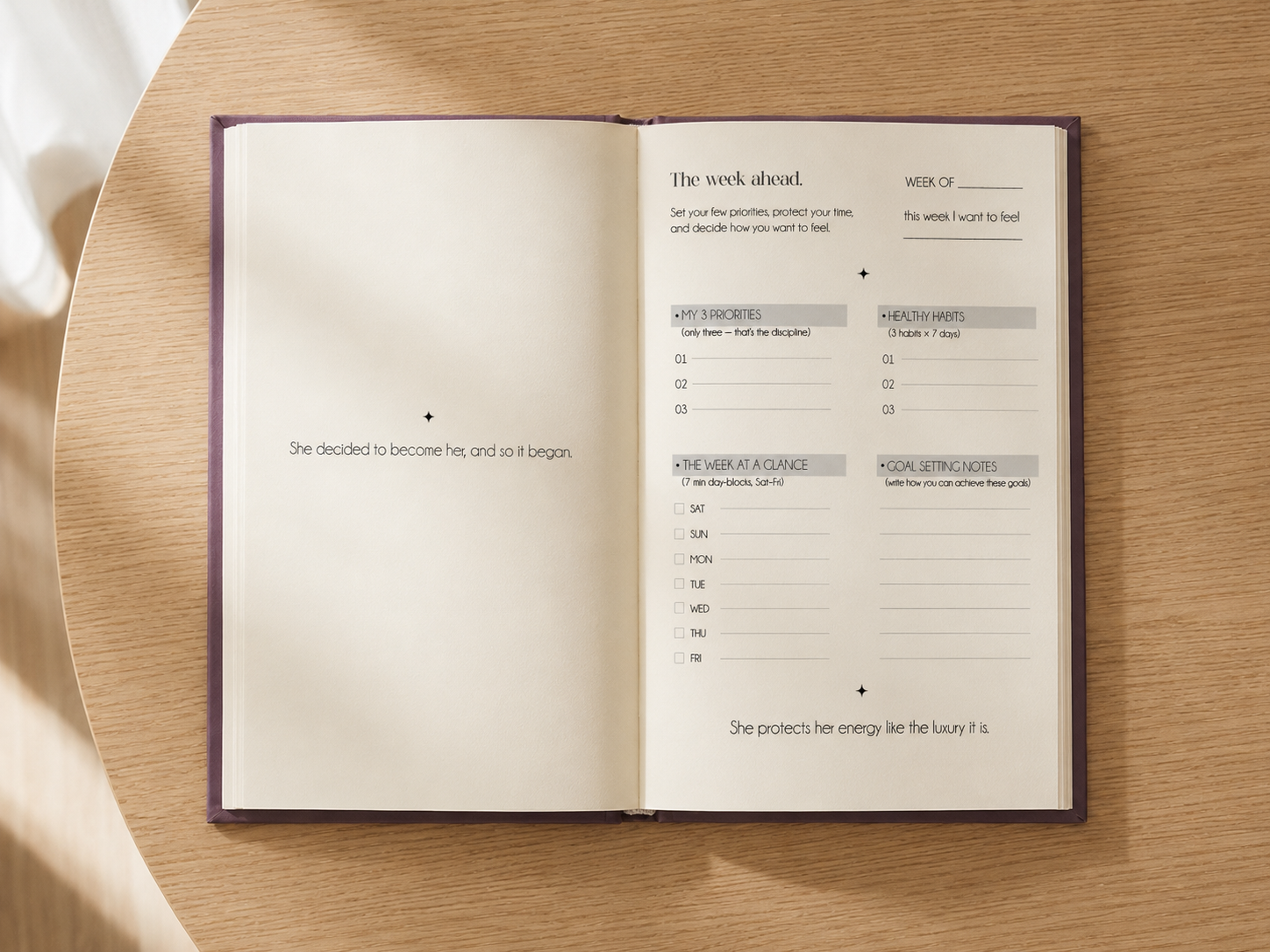 The Glow up planner