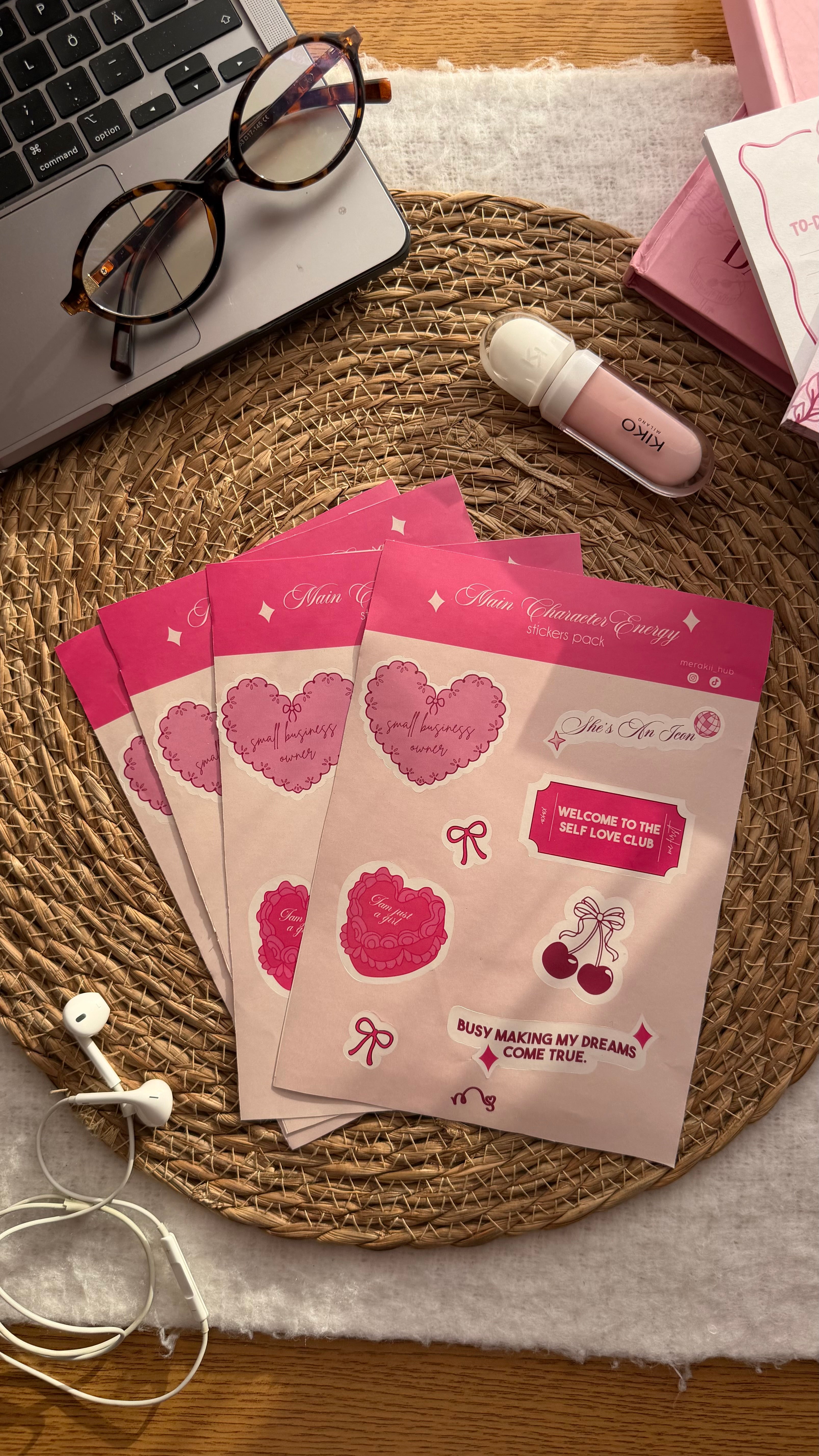 MAIN CHARACTER ENERGY sticker pack