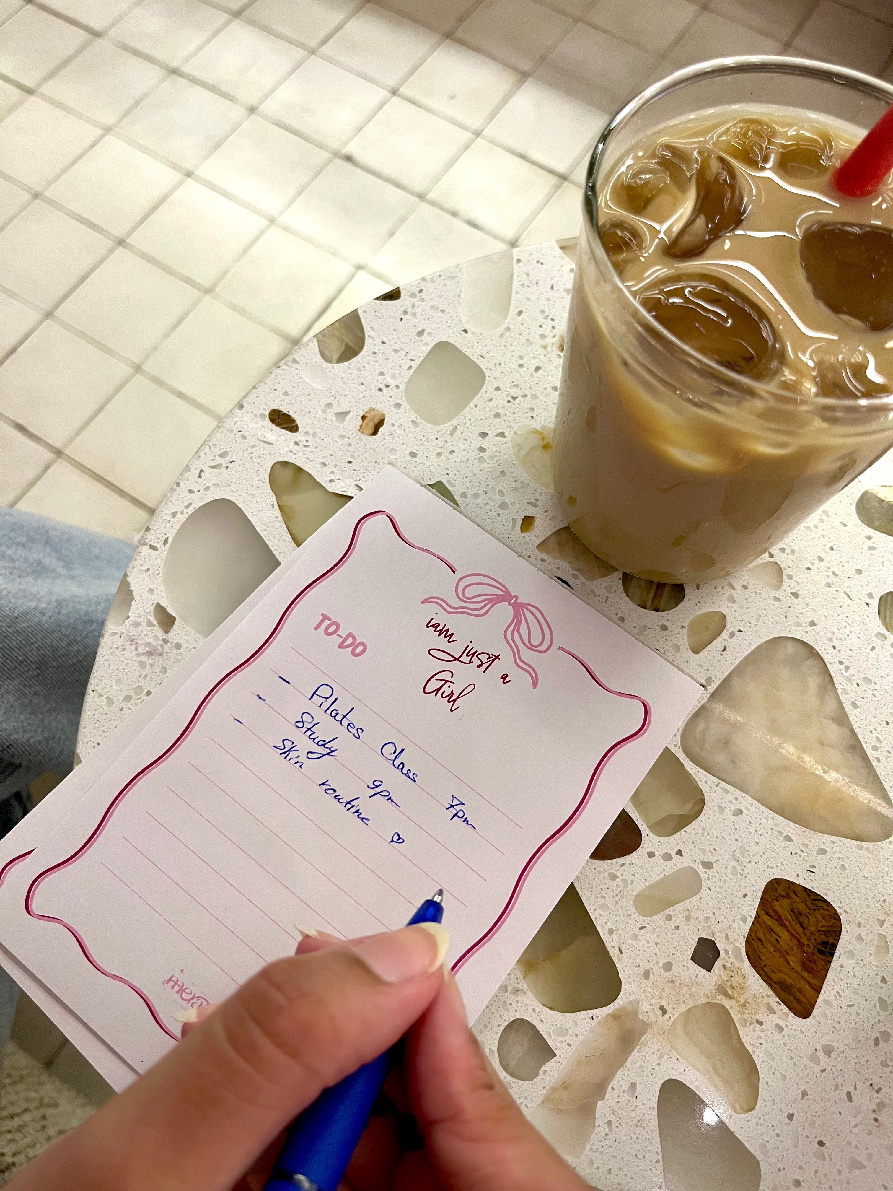 '' i'm just a girl " to-do list