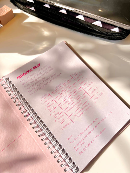 ''shut up I'm manifesting'' notebook