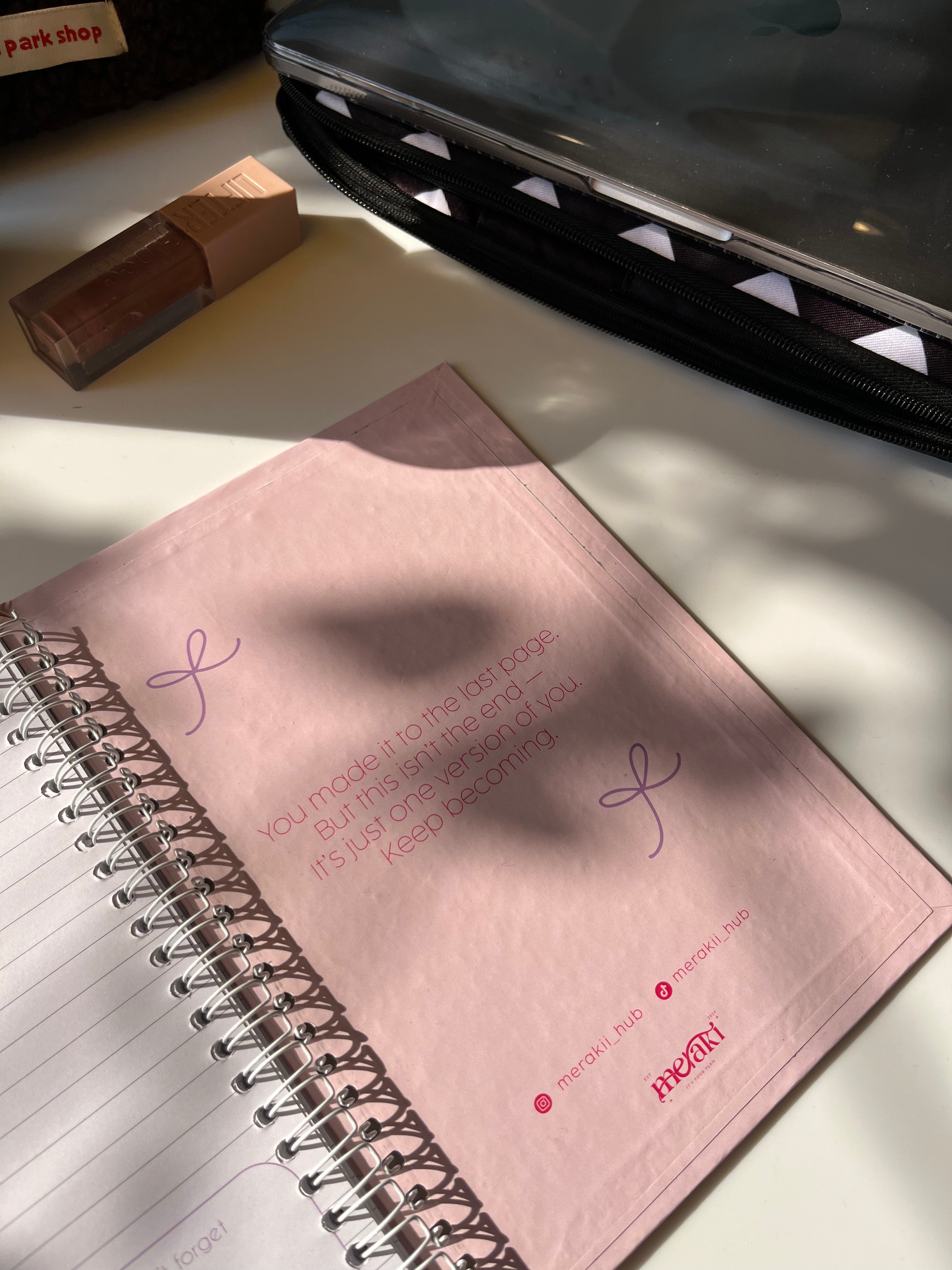 ''shut up I'm manifesting'' notebook