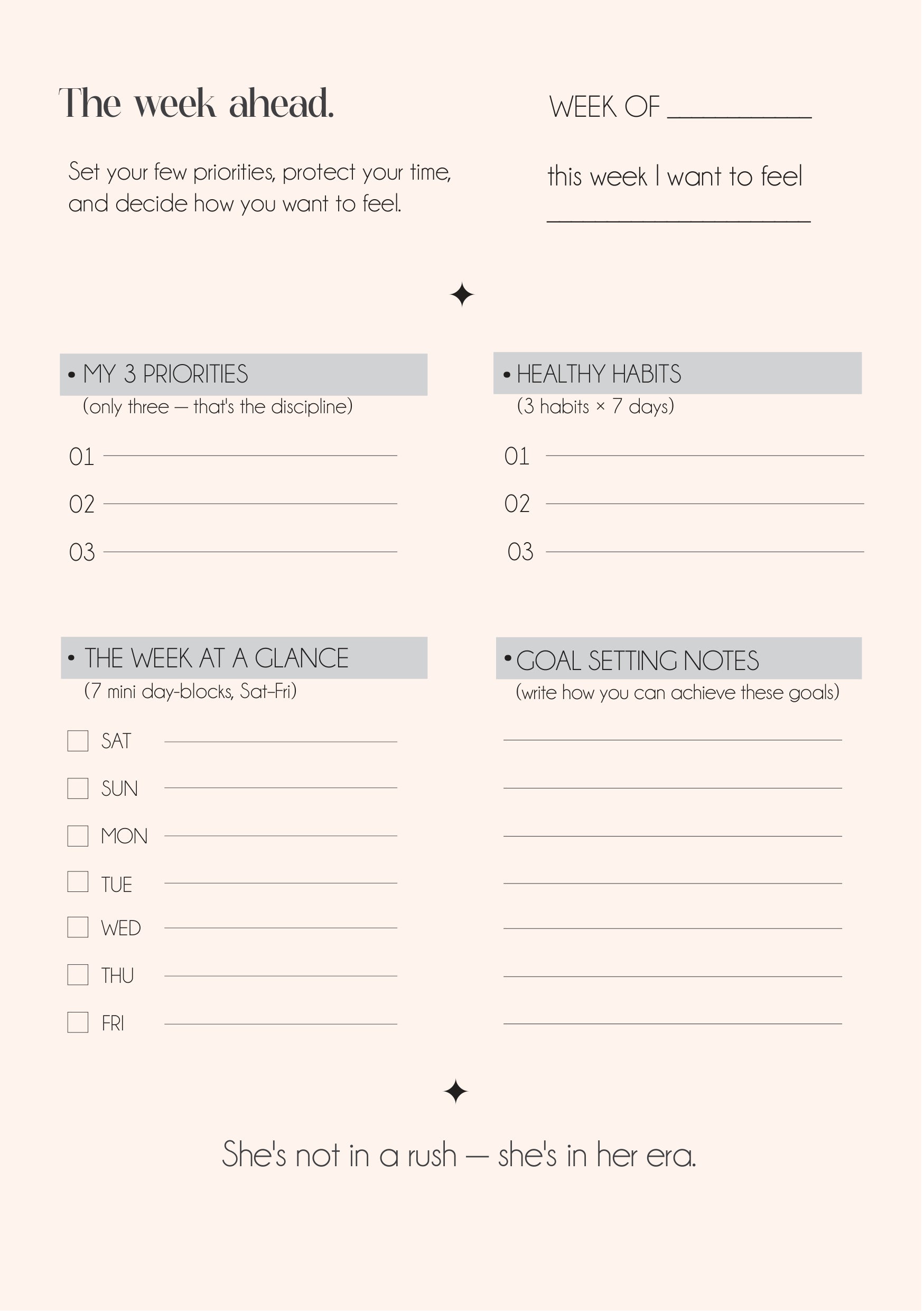The Glow Up Planner – 8
