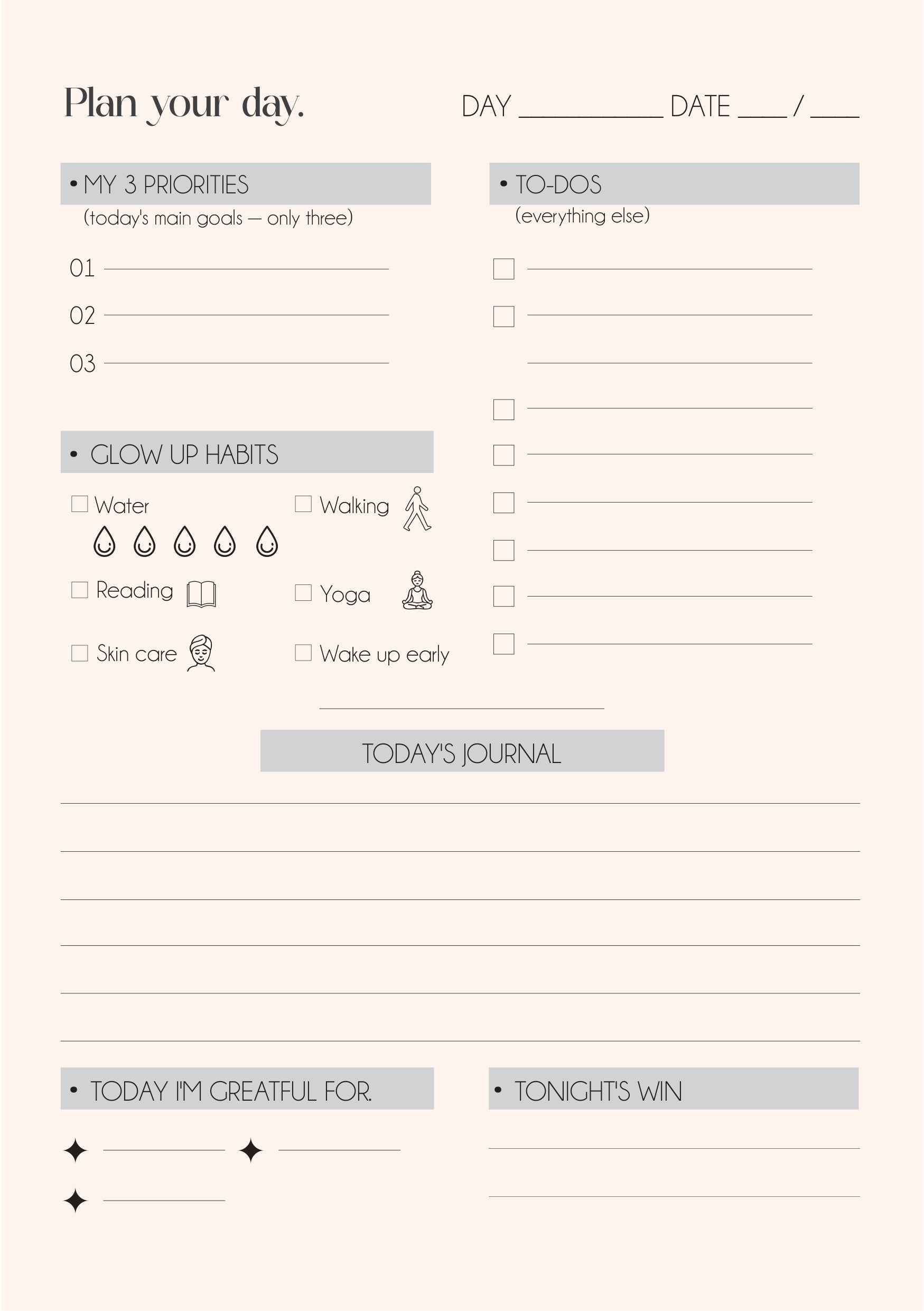 The Glow Up Planner – 27