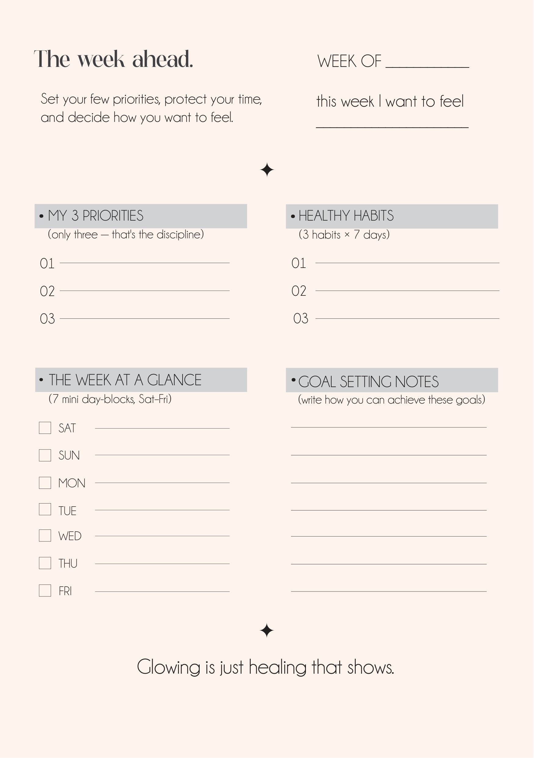 The Glow Up Planner – 35